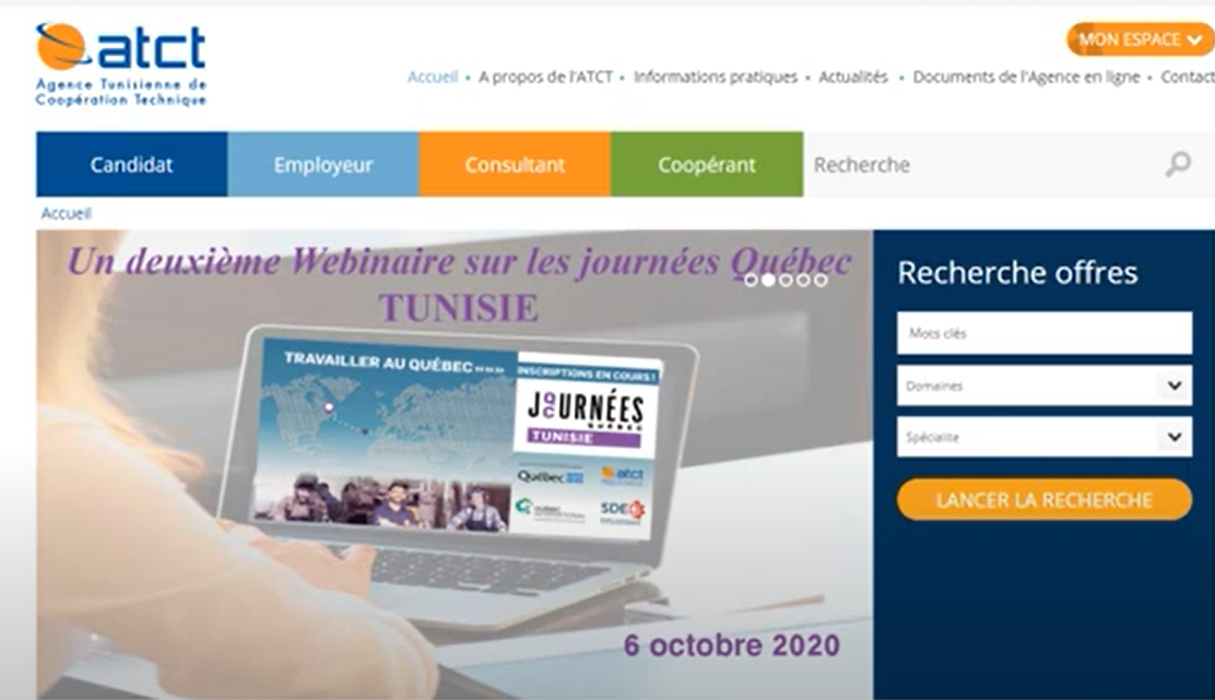 Tunisians abroad : Make my requests for renewal or end of secondment online