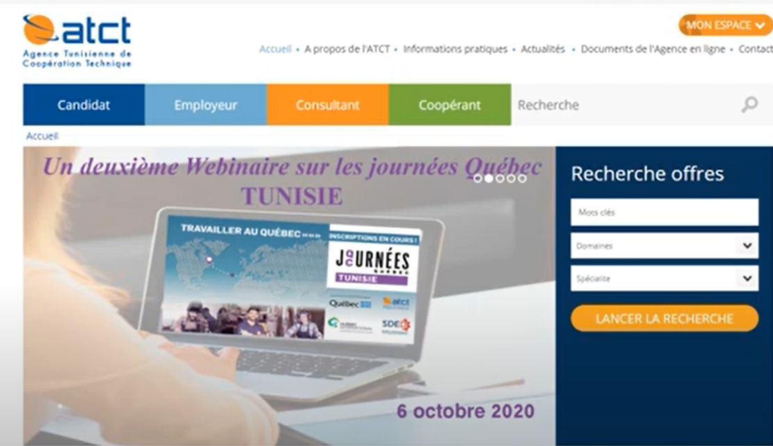 Espace coopérant "atct" : Faire mes demandes de renouvellement ou fin de détachement en ligne